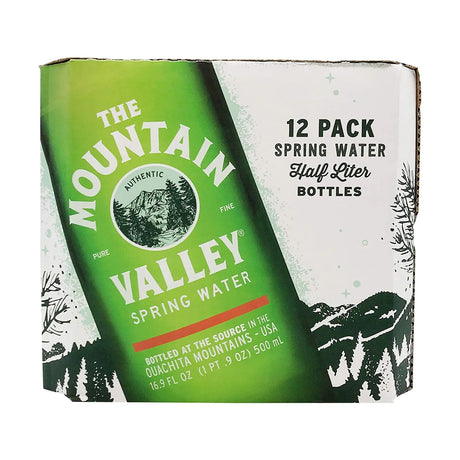 Mountain Valley Spring Water, 16.9 FL OZ, Case of 12, Pure Natural Hydration