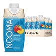 NOOMA Blueberry Peach sports drink packaging with a 12-pack box on a white background