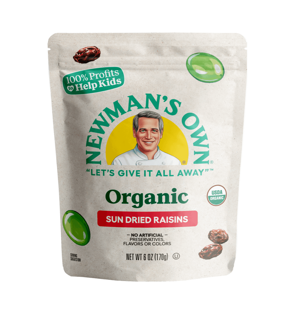 Newman's Own Organics Sun-Dried California Raisins 6 Oz Pack of 12