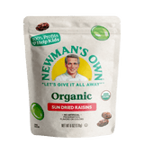 Newman's Own Organics Sun-Dried California Raisins 6 Oz Pack of 12