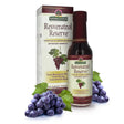 Nature's Answer Resveratrol Reserve bottle and packaging with grapes on a white background