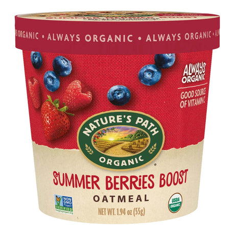 Nature's Path Organic Oatmeal, Berry Cream, 8 oz (Pack of 6) - GMO-Free Breakfast