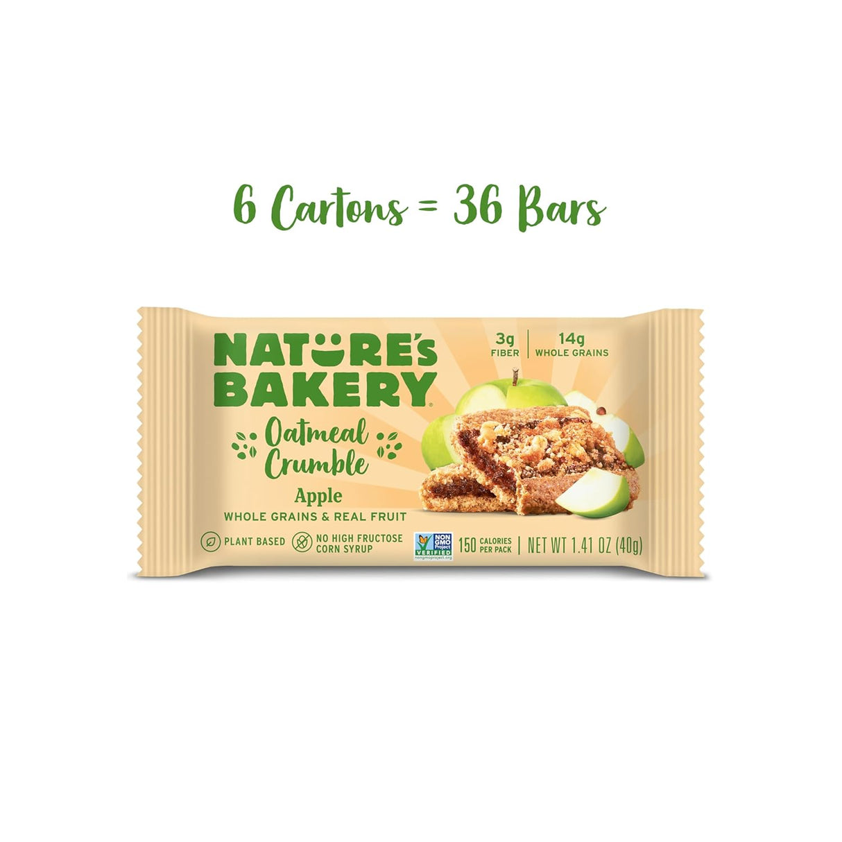 Nature's Bakery Oatmeal Crumble Apple 36