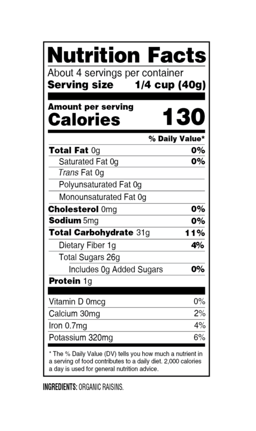 Newman's Own Organics Sun-Dried California Raisins 6 Oz Pack of 12