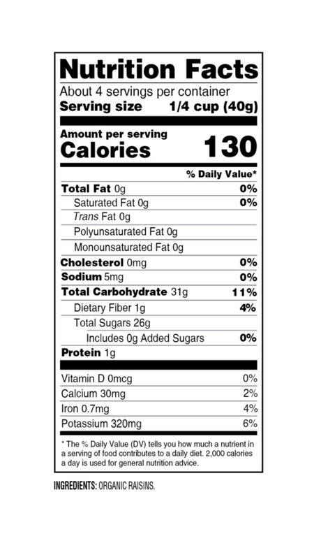 Newman's Own Organics Sun-Dried California Raisins 6 Oz Pack of 12