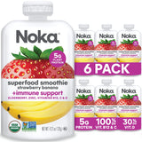Noka Pineapple Strawberry Smoothie, 4.22 oz, Pack of 6