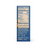 Nutrition facts label on a product packaging with a white background