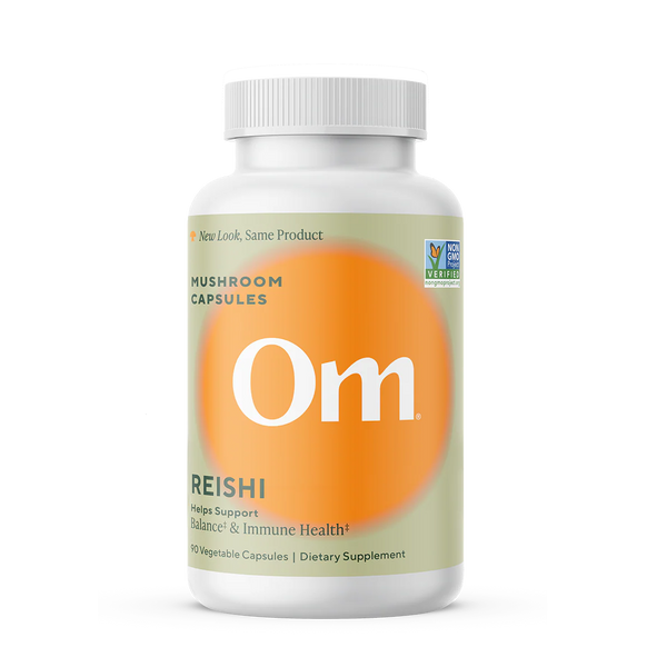 Om Mushroom Superfood Reishi Capsules, 90 Count