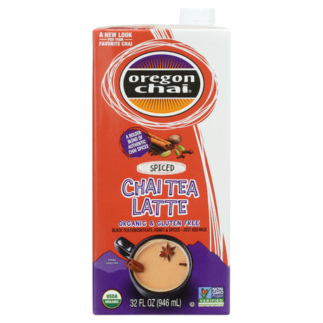 Oregon Chai Organic Spiced Chai Tea Latte - 6 Pack - 32 fl oz - Cozy Farm 