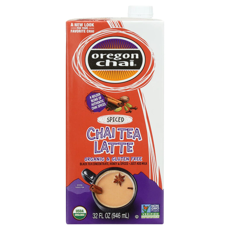 Oregon Chai Organic Chai Tea Latte Spiced - 6 Pack - 32 fl oz - Cozy Farm 