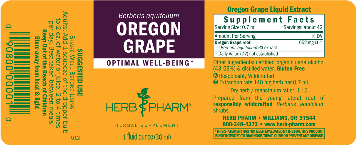 Herb Pharm Oregon Grape Extract - 1 Fl Oz