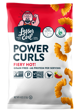 Lesser Evil Power Curls Fiery Hot, 9-Pack (4 Oz. Each) - Cozy Farm 
