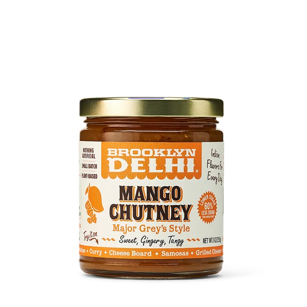 Brooklyn Delhi Llc - Mango Chutney, 9 oz (Pack of 6) - Indian Condiment Sauce