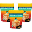 Three packages of Pamela's Gluten-Free + Whole Grain Baking & Pancake Mix on a white background