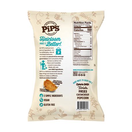 Pipcorn Sea Salt Corn Dippers back