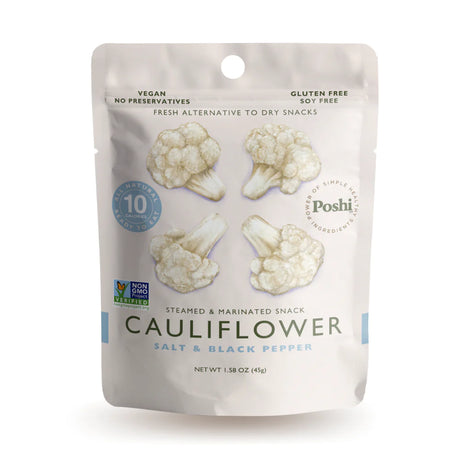 Poshi Cauliflower Salt, Black Pepper Seasoning, 10 Pack, 1.58 Oz - Cozy Farm 