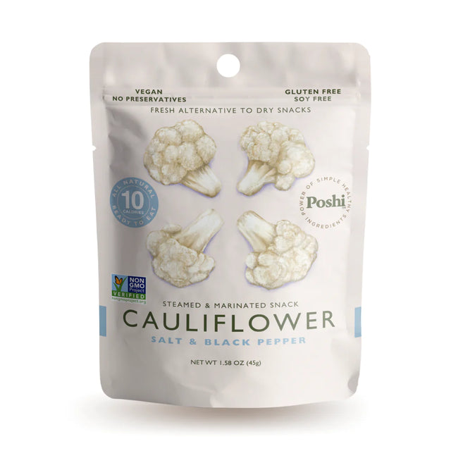 Poshi Cauliflower Salt, Black Pepper Seasoning, 10 Pack, 1.58 Oz - Cozy Farm 