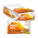Pro Meal On-The-Go peanut butter protein bar packaging on a white background