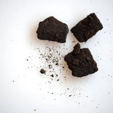 Three pieces of propolis  on a white background