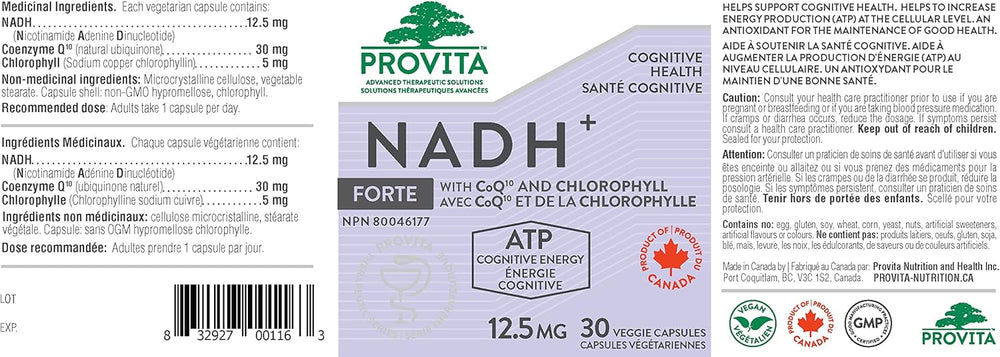 Provita NADH Plus - Essential Amino Acids - 30 Capsules - Made in the USA 2