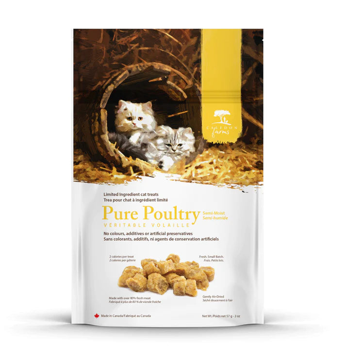 Caledon Farms - Cat Treat Pure Poultry (Pack of 8-2 Oz) - Cozy Farm 