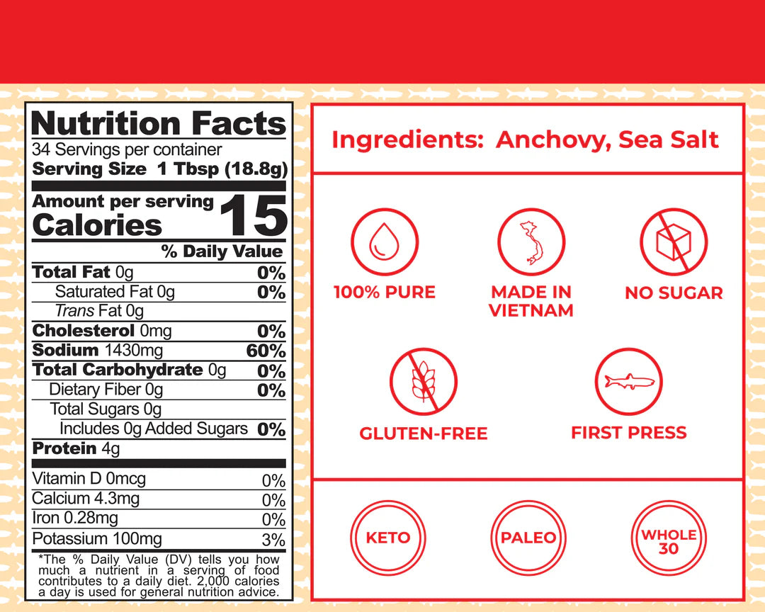 Red Boat Fish Sauce Premium (6 Pack) - 250ml Bottles