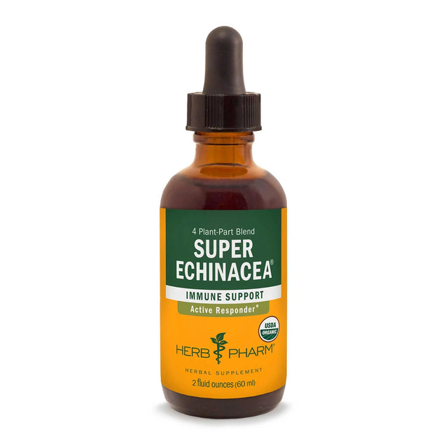 Herb Pharm Super Echinacea tincture bottle on a white background