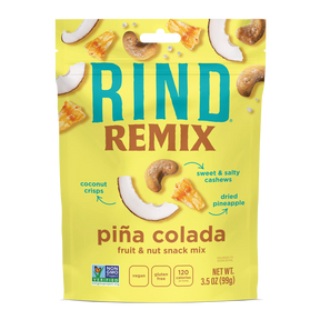 Rind Snacks Pina Colada Snack Mix, 3.5 oz (Pack of 6) - Tropical Fruit Blend