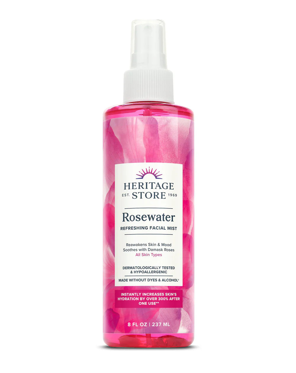 Heritage Products Rosewater Spray - 8 Fl Oz