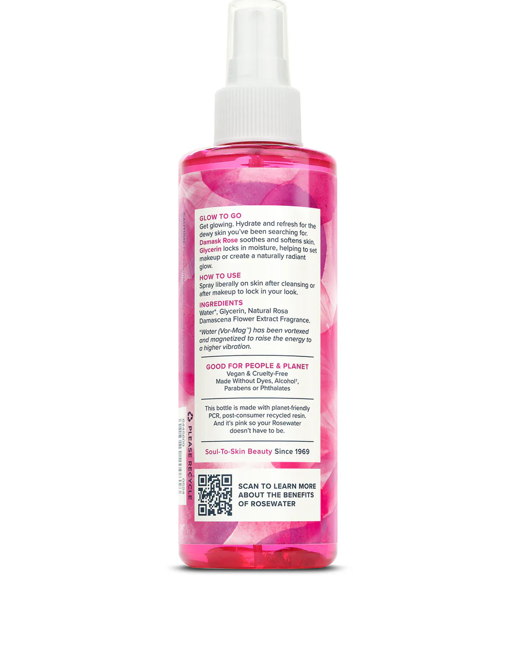 Heritage Products Hydrating Rosewater and Vegetable Glycerin Spray - 4 Fl Oz.