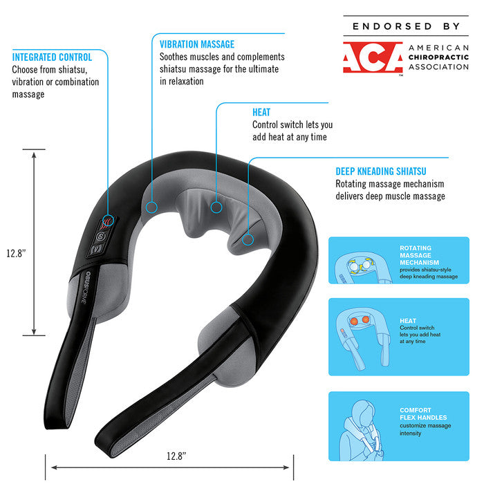 Shiatsu and Vibration Neck Massager with Heat | Canada Delivery | ObusForme Shiatsu and Vibration Neck Massager with Heat | Canada Delivery | ObusForme