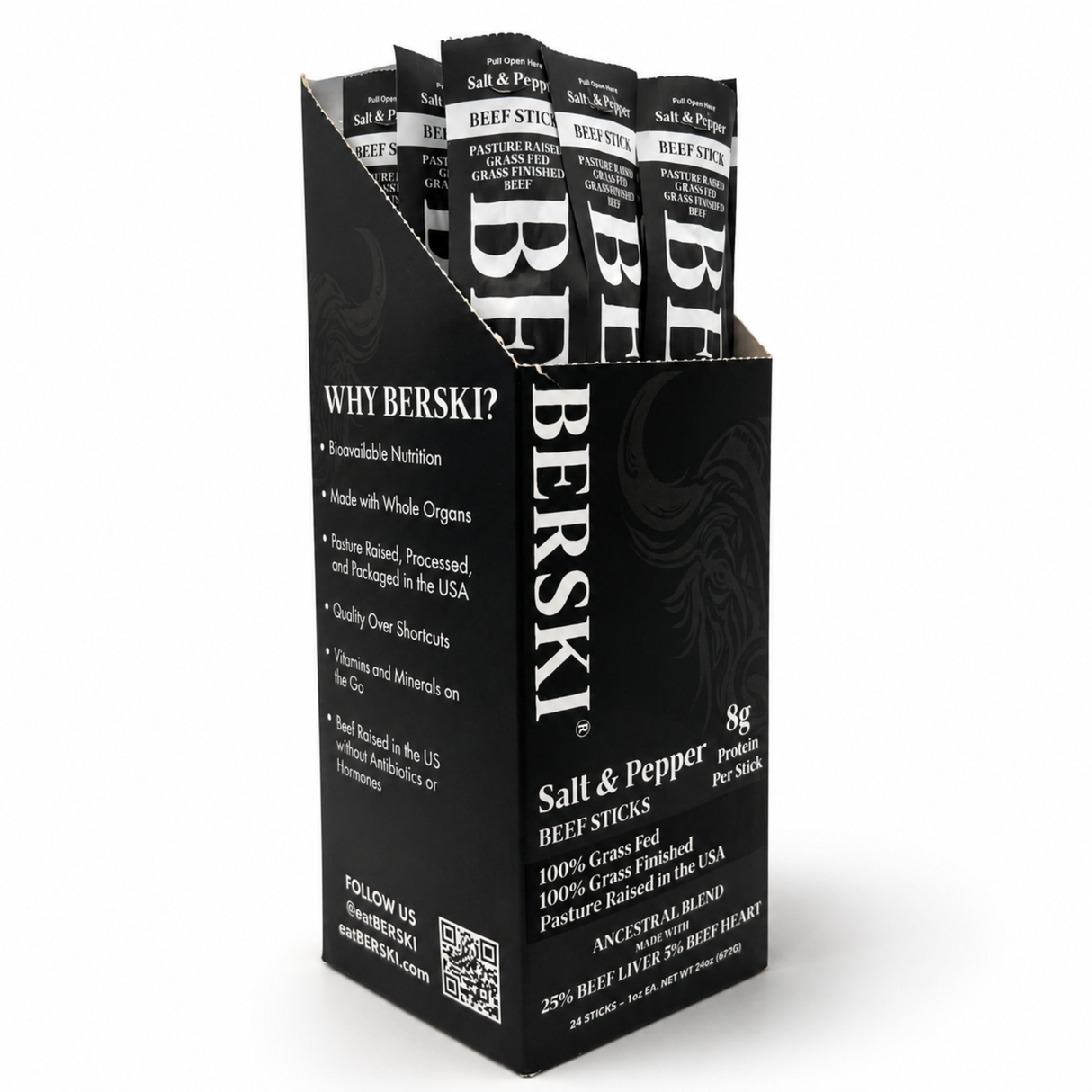 BERSKI Beef Sticks - Salt and Pepper
