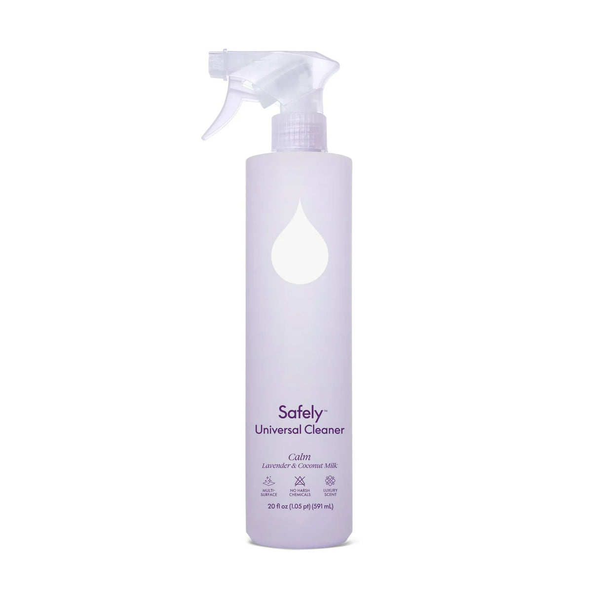 Safely Universal Cleaner Spray, Calm Scent, 20 fl oz (Pack of 6) - Multi-Surface Cleaning