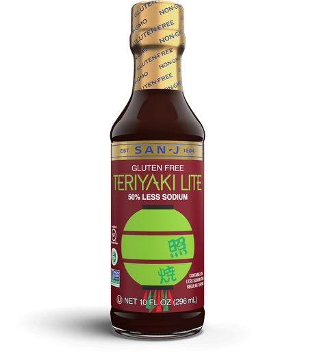 San-J Teriyaki Sauce Lite (Pack of 6-10oz) - Cozy Farm 