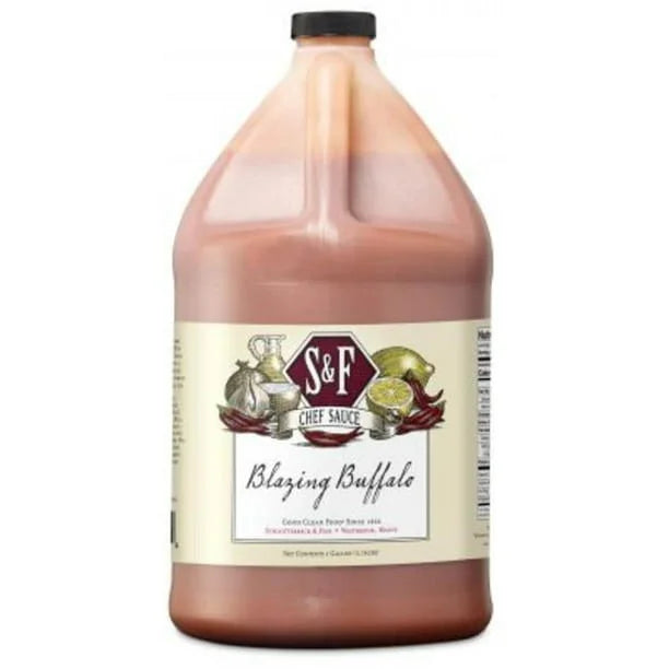 Schlotterbeck & Foss Blazing Buffalo Sauce, 1 Gal (Case of 2) - Spicy Wing Sauce