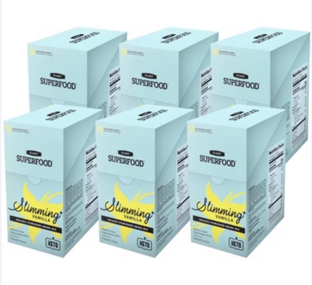 Planet Superfood - Organic Vanilla Protein Powder, 10.6 oz (Pack of 6) - Plant Based Protein