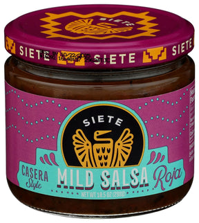 Siete Casera Mild Salsa, 10.5 oz, Case of 6