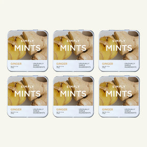 Simply Gum Ginger Mint Chewing Gum, 30 ct, Case of 6