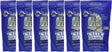 Six packages of Celtic Sea Salt on a white background
