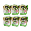Six packages of Kitchen & Love Quinoa Quick Cups on a white background