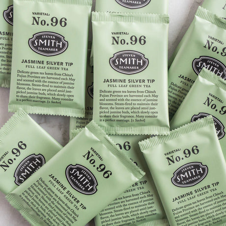 Smith Teamaker Jasmine Silver Tip Green Tea, Case of 6 (15 bags each)