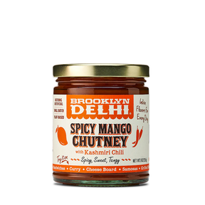 Brooklyn Delhi Llc - Spicy Mango Chutney, 9 oz (Pack of 6) - Indian Condiment Sauce