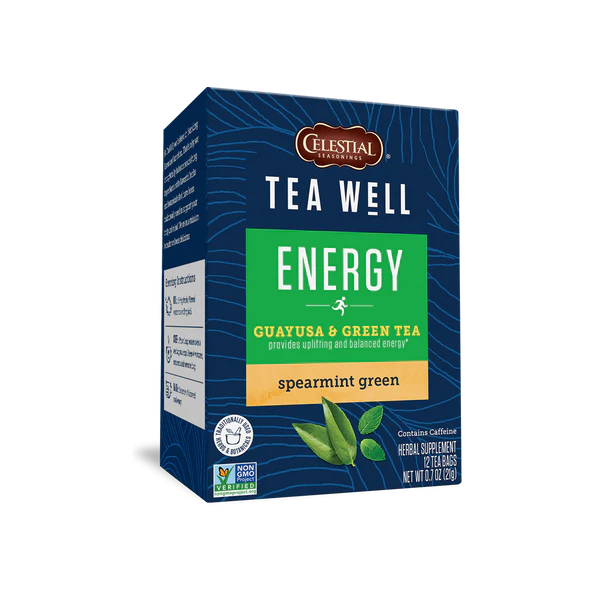 Teawell - Tea Energy Sparmint Grn (Pack of 6-12 Bags) - Cozy Farm 