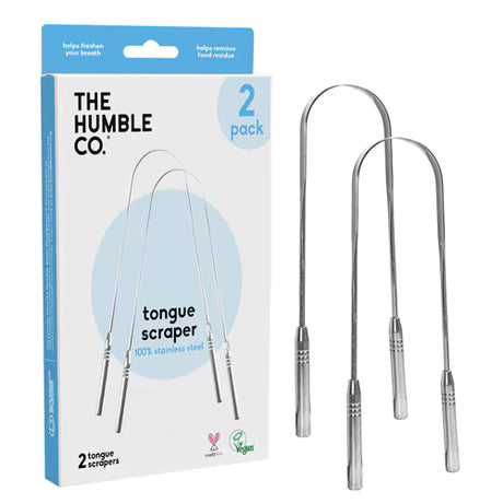 The Humble Co. Steel Tongue Scraper, 2 ct (Case of 6)