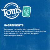Tom's of Maine Antiplaque Waxed Dental Floss in Spearmint, 32 Yards per Pack (Pack of 6) ingredients