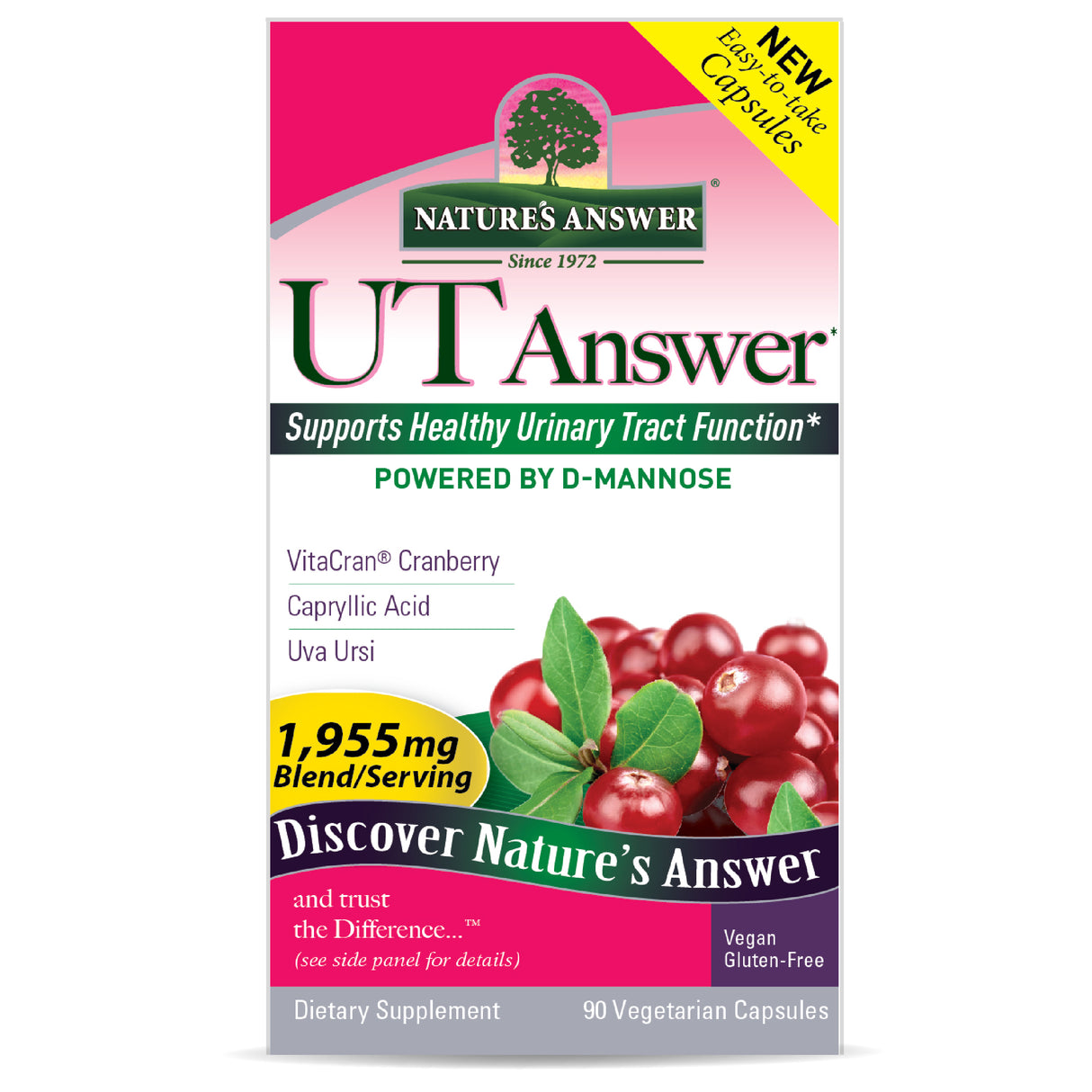 Nature's Answer UT Dietary Supplement, 90 Vegetarian Capsules