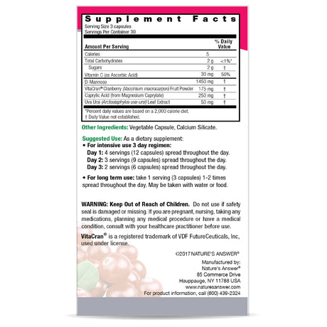 Nature's Answer UT Dietary Supplement, 90 Vegetarian Capsules