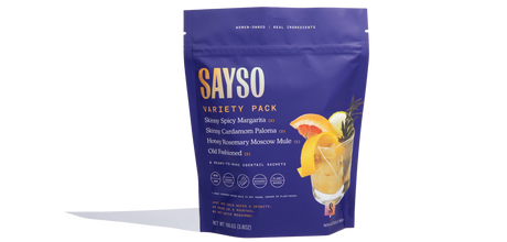 Sayso - Cocktail Mix Skinny Cardamom Plum, 4.62 oz (Case of 6) - Gluten-Free Drink Mixers