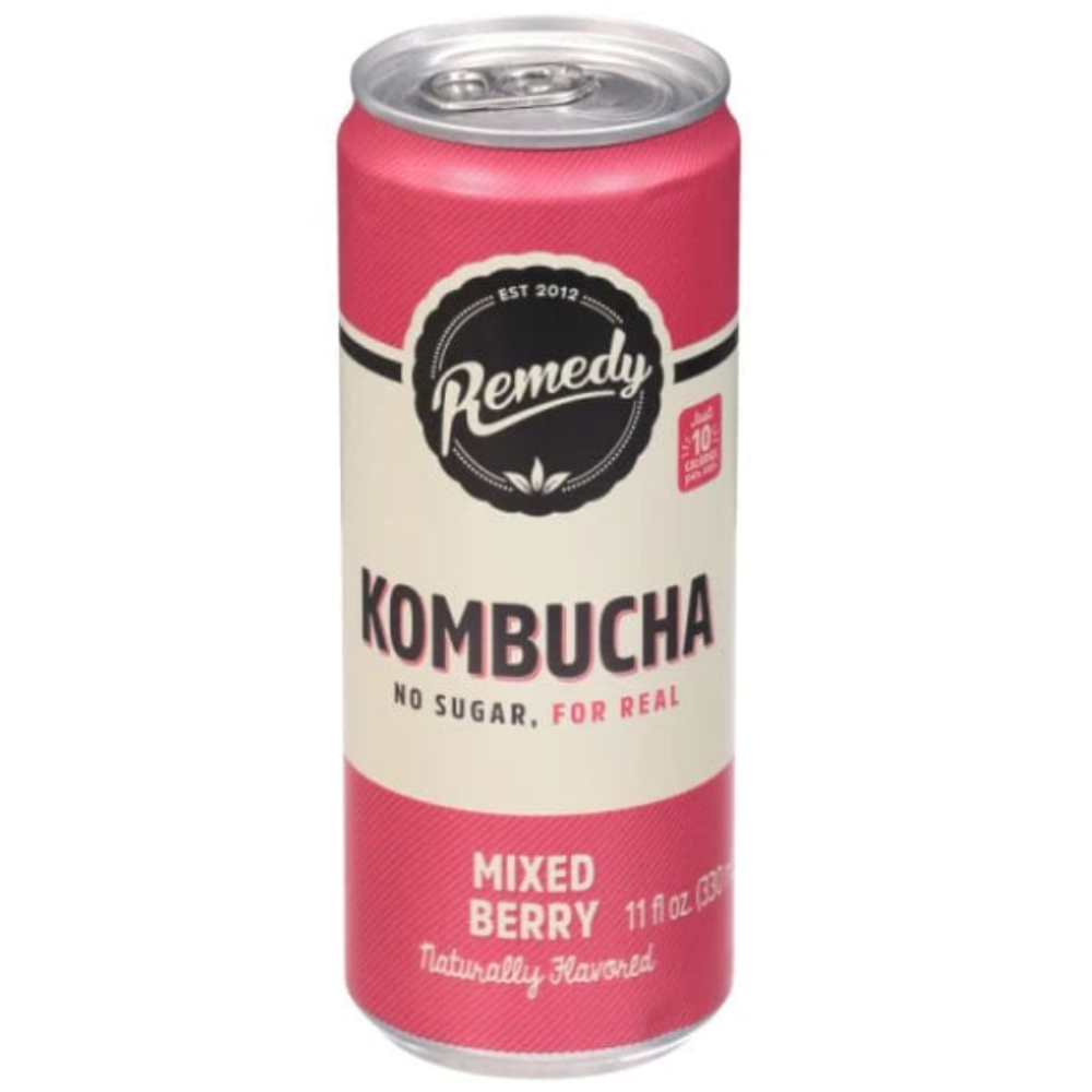 Remedy Kombucha Mixed Berry | Case of 12 | 11 Fl. Oz. - Cozy Farm 