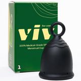 Viv Menstrual Cup, Large Capacity Period Cup for Heavy Flow - 1 Pack - Cozy Farm 